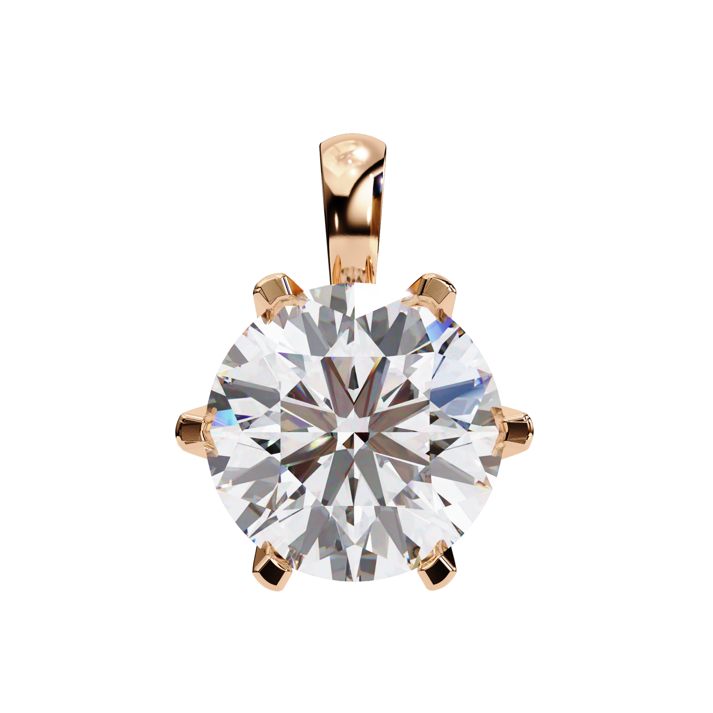 Luxe Core – Round Lab Diamond Solitaire Chain Pendant