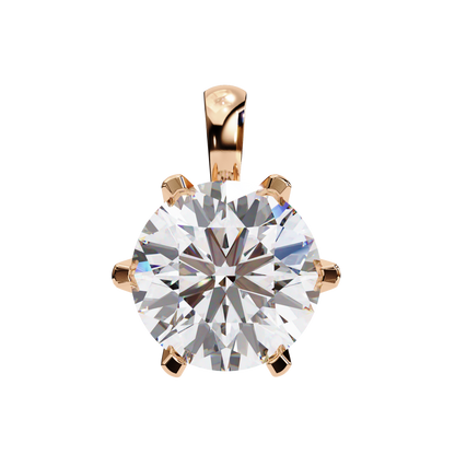 Luxe Core – Round Lab Diamond Solitaire Chain Pendant