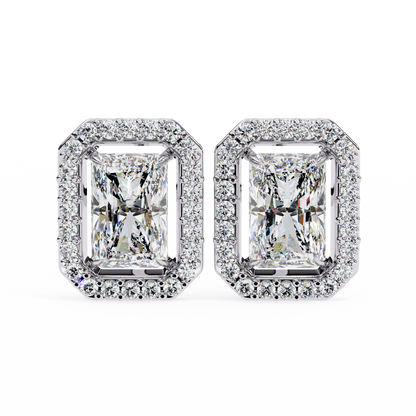 Empire Edge – Emerald Cut Lab Diamond Tapered Earrings