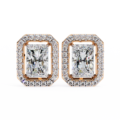Empire Edge – Emerald Cut Lab Diamond Tapered Earrings