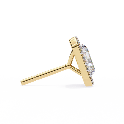 Empire Edge – Emerald Cut Lab Diamond Tapered Earrings