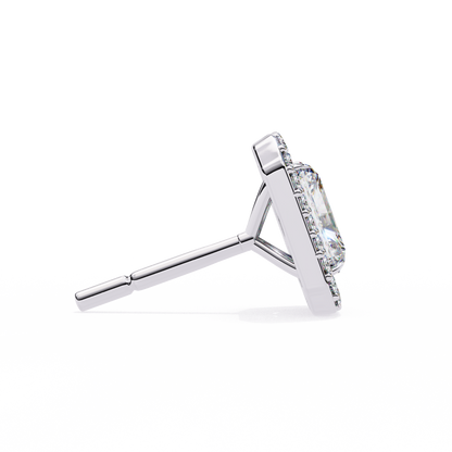 Empire Edge – Emerald Cut Lab Diamond Tapered Earrings