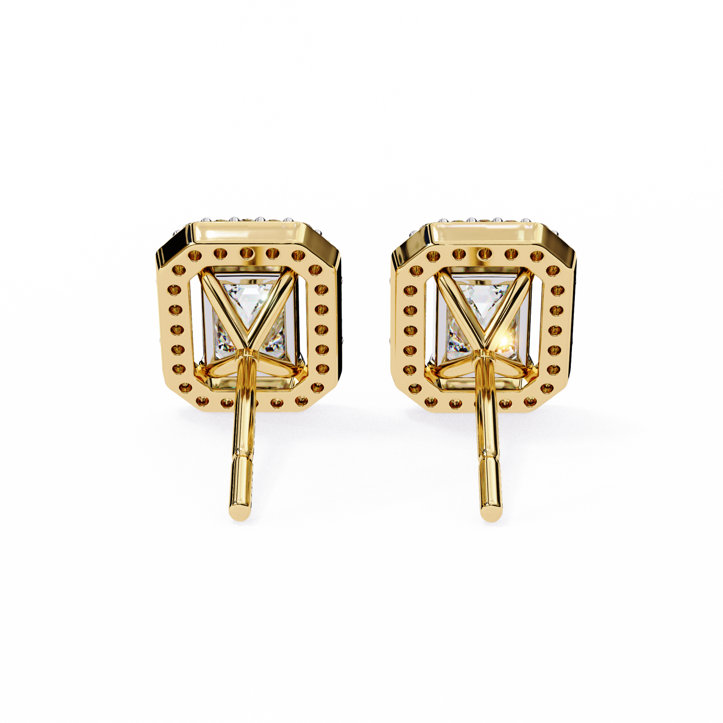 Radiant Flow – Radiant Cut Lab Diamond Cascading Earrings