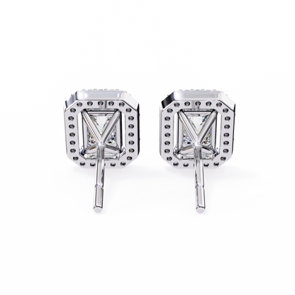 Radiant Flow – Radiant Cut Lab Diamond Cascading Earrings