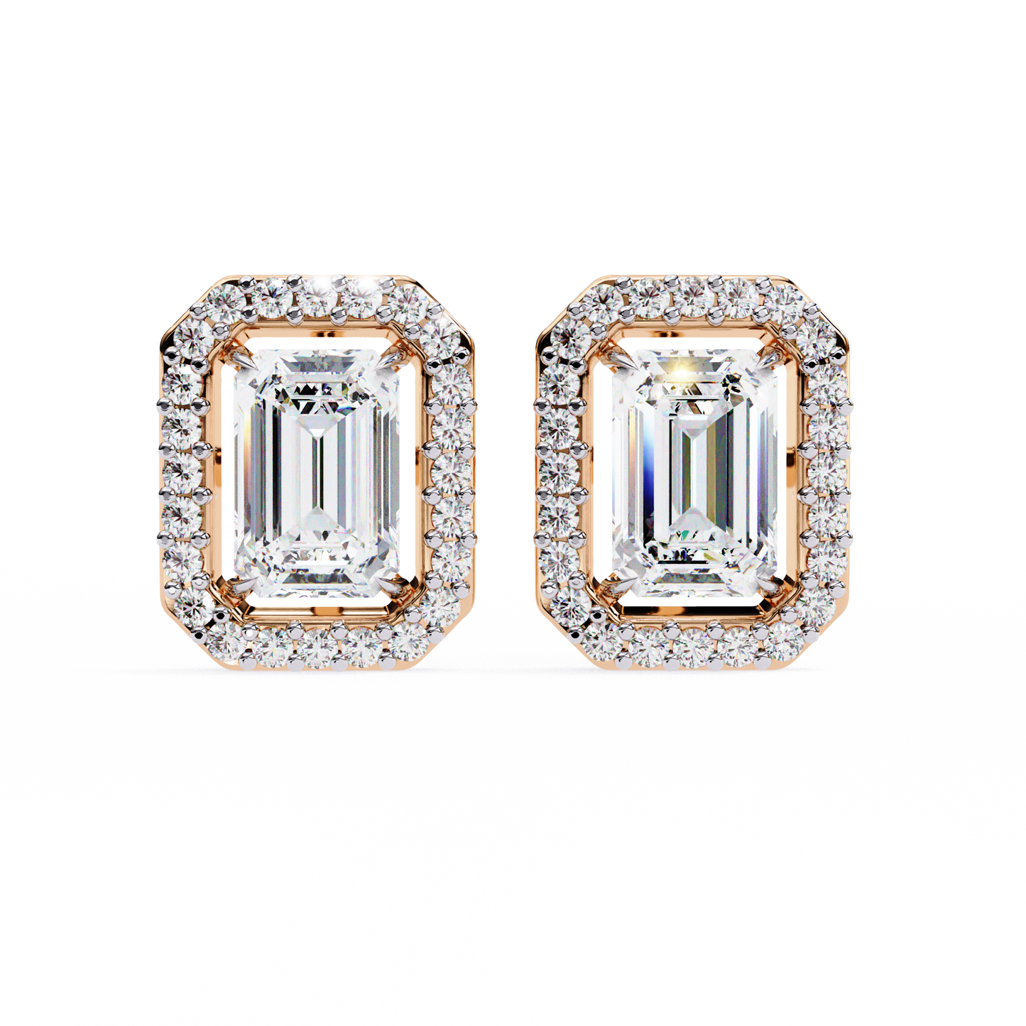 Radiant Flow – Radiant Cut Lab Diamond Cascading Earrings