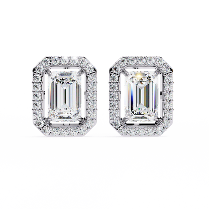 Radiant Flow – Radiant Cut Lab Diamond Cascading Earrings