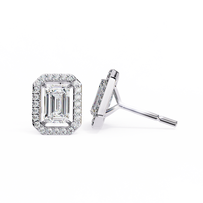 Radiant Flow – Radiant Cut Lab Diamond Cascading Earrings