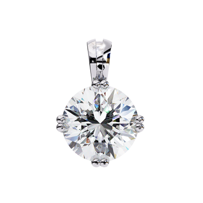 Crownlight Round – Lab Diamond Chain Pendant