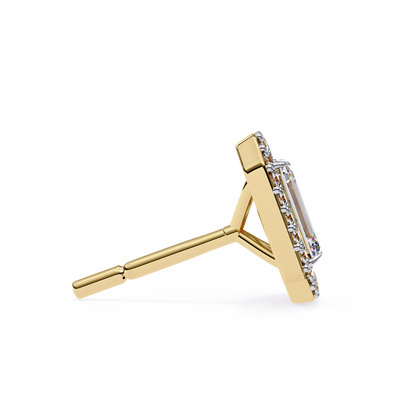Radiant Flow – Radiant Cut Lab Diamond Cascading Earrings