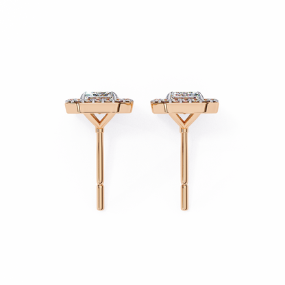 Radiant Flow – Radiant Cut Lab Diamond Cascading Earrings