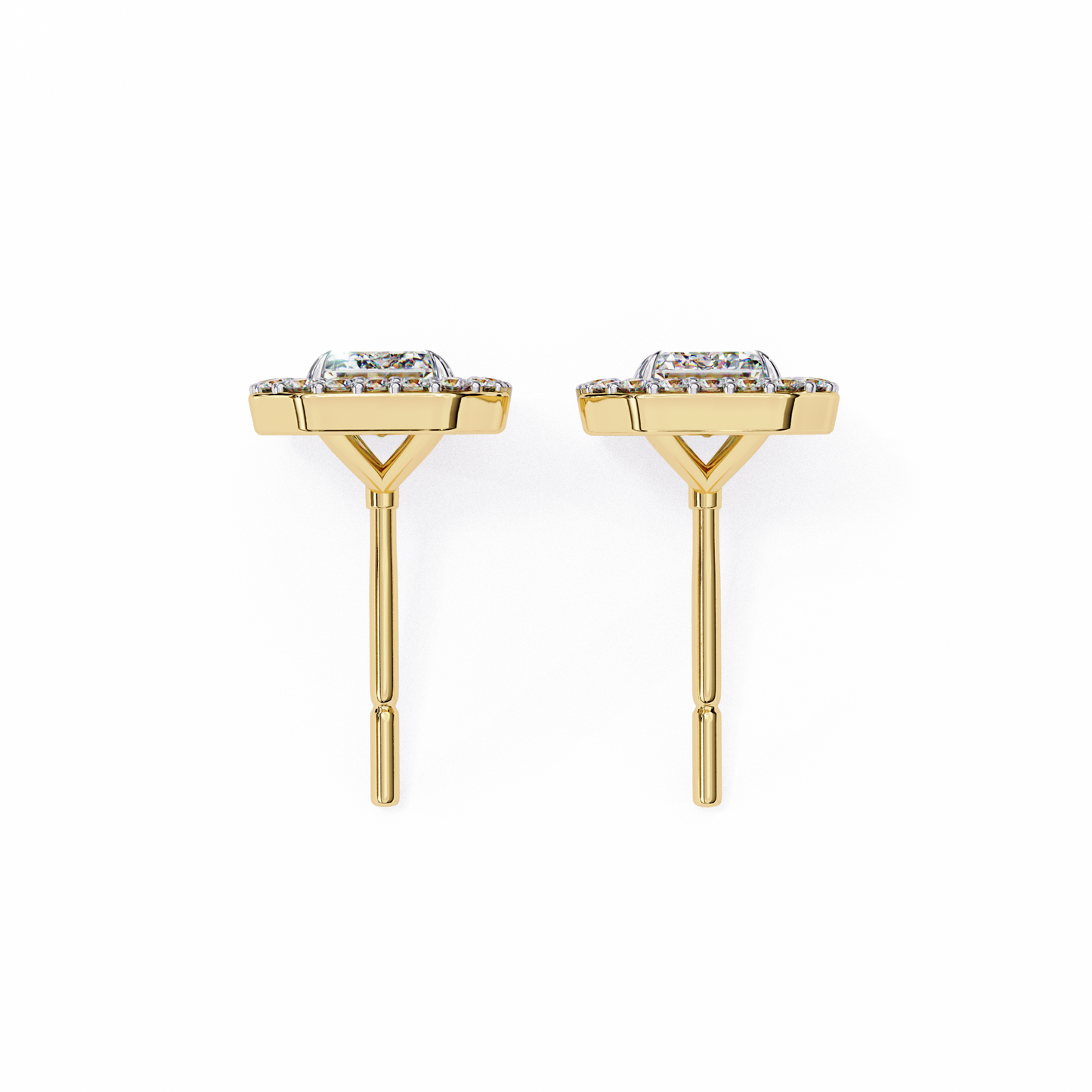 Radiant Flow – Radiant Cut Lab Diamond Cascading Earrings