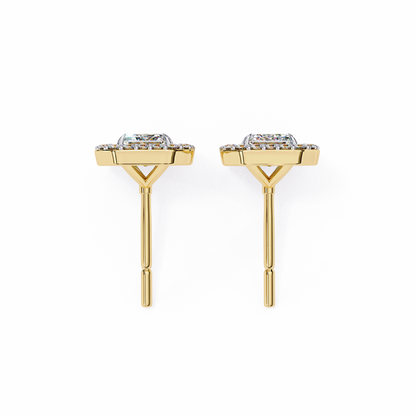 Radiant Flow – Radiant Cut Lab Diamond Cascading Earrings