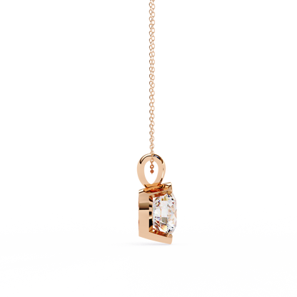 Beacon Gleam – Round Lab Diamond Elevated Chain Pendant