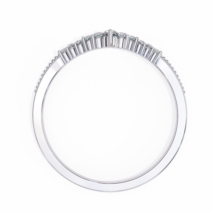 Eterna Linea – Round Lab Diamond Micro Pavé Ring