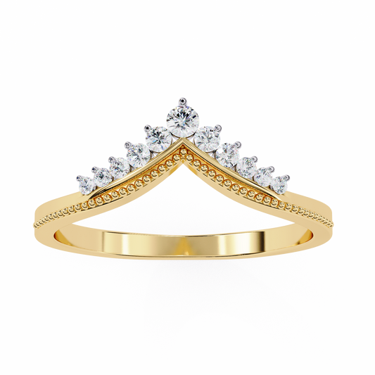Eterna Linea – Round Lab Diamond Micro Pavé Ring