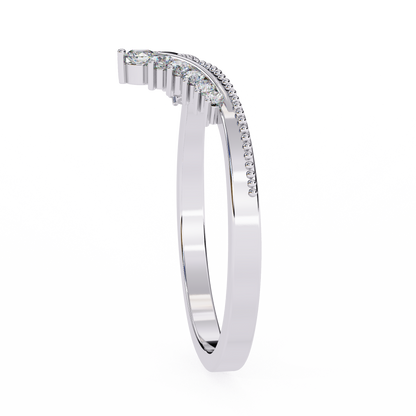 Eterna Linea – Round Lab Diamond Micro Pavé Ring