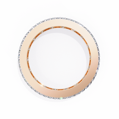 Crownline Spark – Princess & Round Lab Diamond Cluster Band
