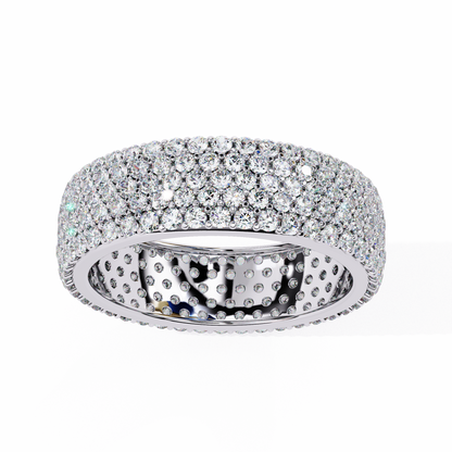 Nova Line – Pavé Lab Diamond Band with Graduated Rounds in 14K Gold