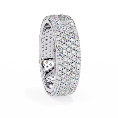 Nova Line – Pavé Lab Diamond Band with Graduated Rounds in 14K Gold