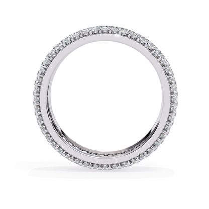 Nova Line – Pavé Lab Diamond Band with Graduated Rounds in 14K Gold