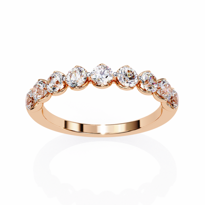 Lyra Beam – Round Lab Diamond Double Accent Ring