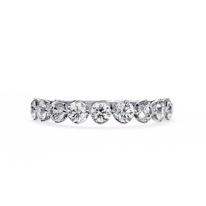 Lyra Beam – Round Lab Diamond Double Accent Ring