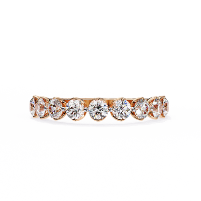 Lyra Beam – Round Lab Diamond Double Accent Ring
