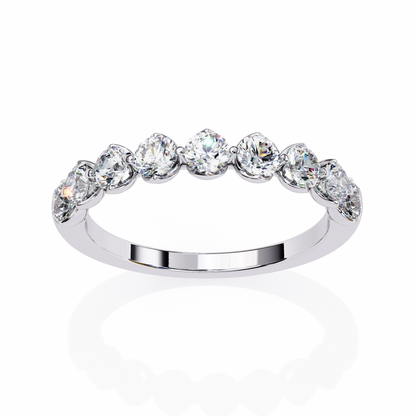 Lyra Beam – Round Lab Diamond Double Accent Ring