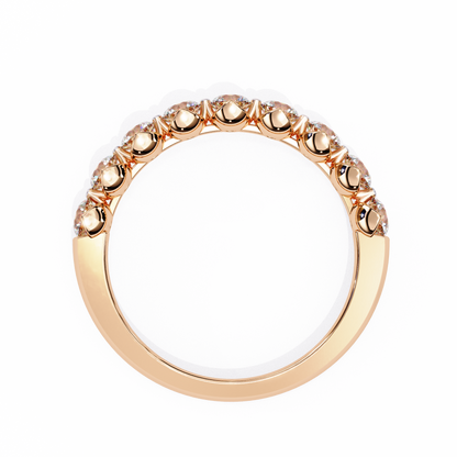 Lyra Beam – Round Lab Diamond Double Accent Ring