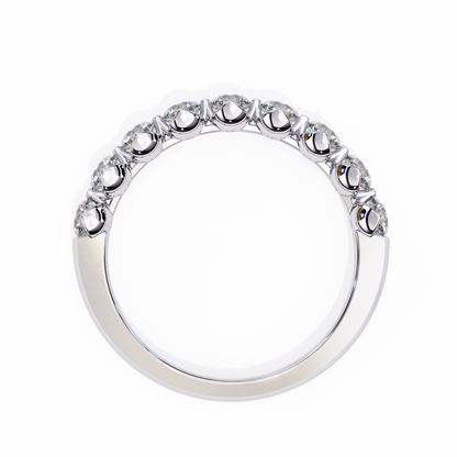 Lyra Beam – Round Lab Diamond Double Accent Ring