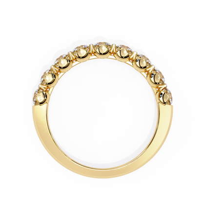 Lyra Beam – Round Lab Diamond Double Accent Ring