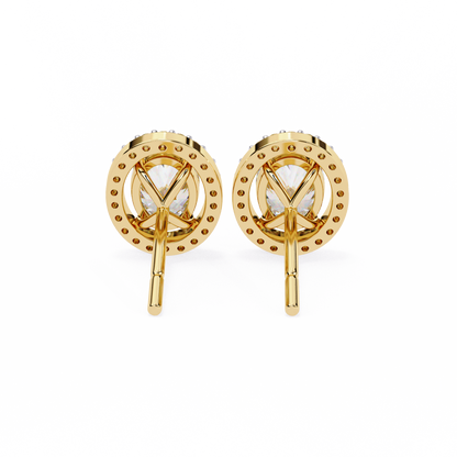 Orbit Bloom – Oval & Round Lab Diamond Cluster Earring