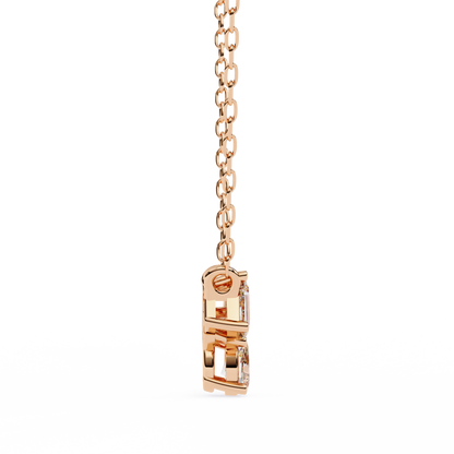 Trinity Glow – Emerald, Oval & Pear Lab Diamond Chain Pendant