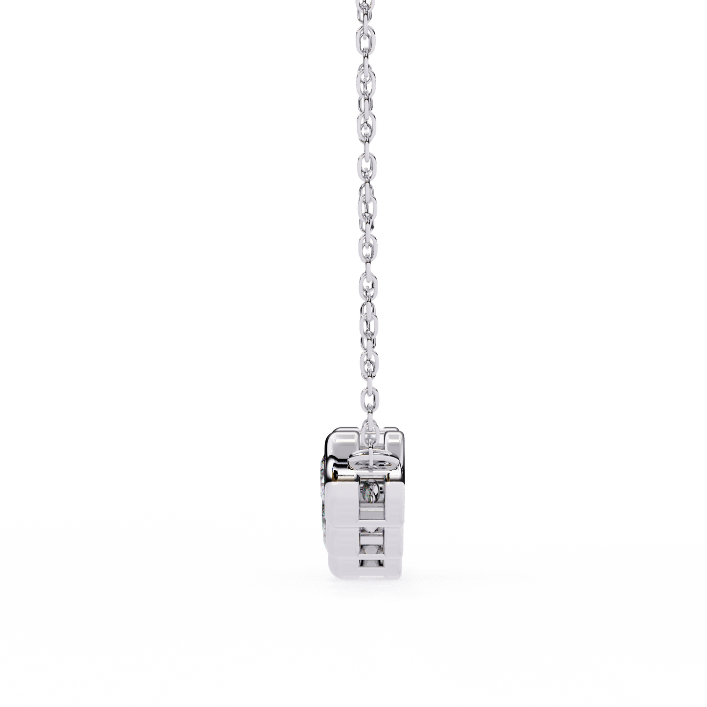Starlit Bar – Round Lab Diamond Vertical Necklace