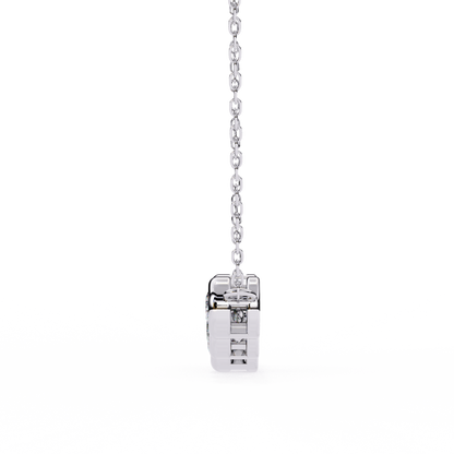 Starlit Bar – Round Lab Diamond Vertical Necklace