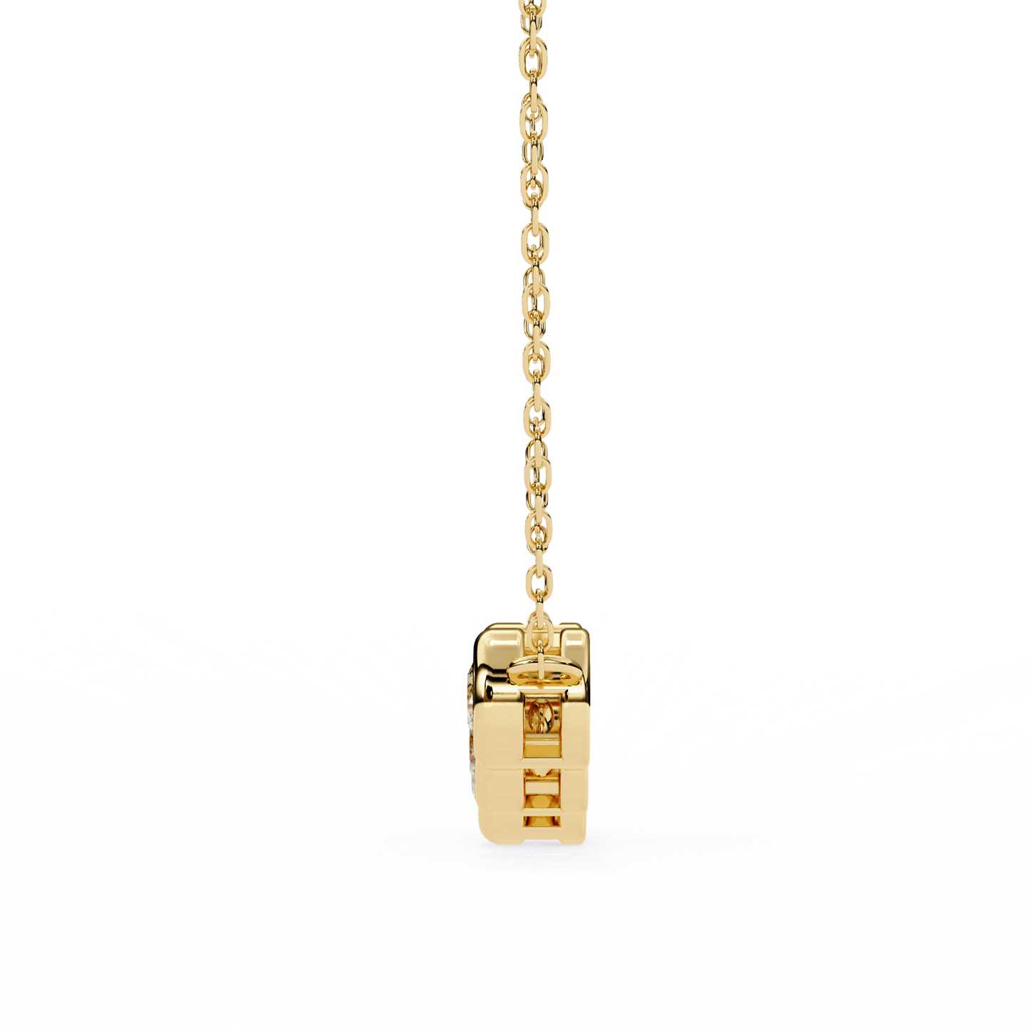 Starlit Bar – Round Lab Diamond Vertical Necklace