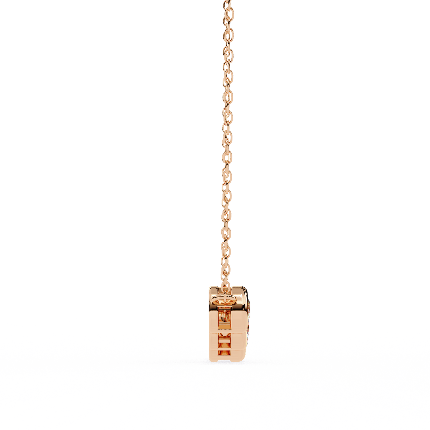 Starlit Bar – Round Lab Diamond Vertical Necklace