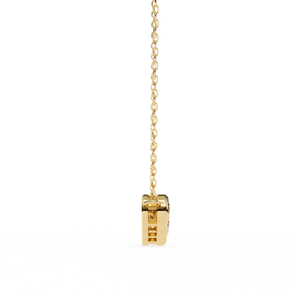 Starlit Bar – Round Lab Diamond Vertical Necklace
