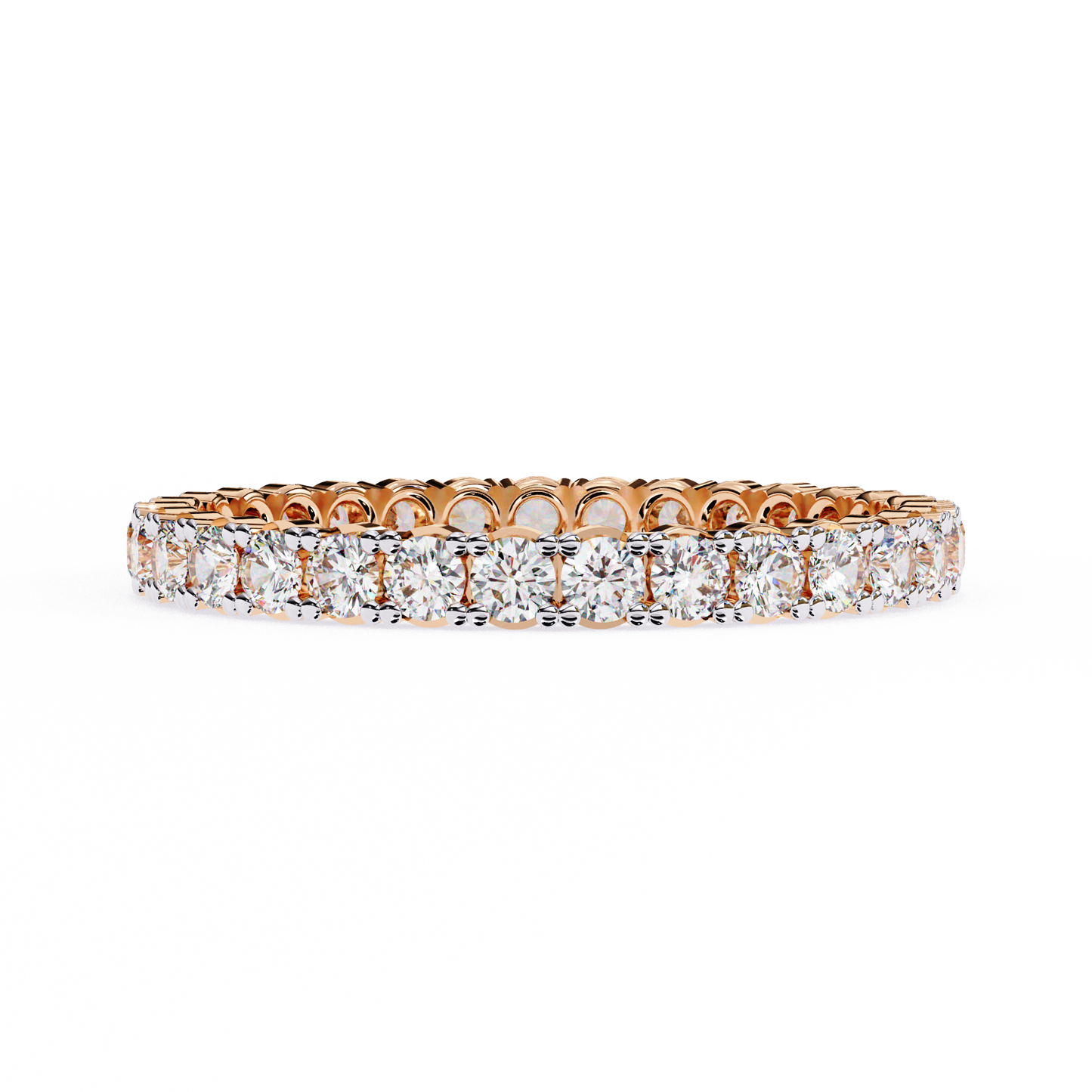 Constella Curve – Round Lab Diamond Open Wrap Band