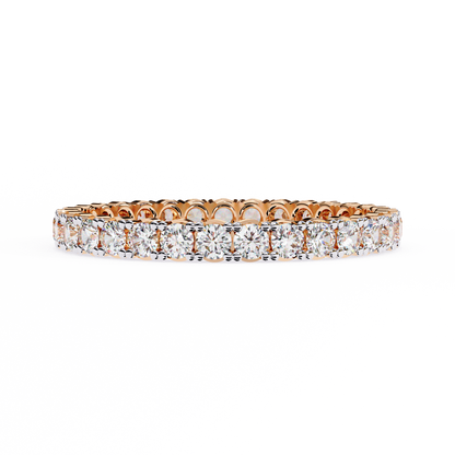 Constella Curve – Round Lab Diamond Open Wrap Band