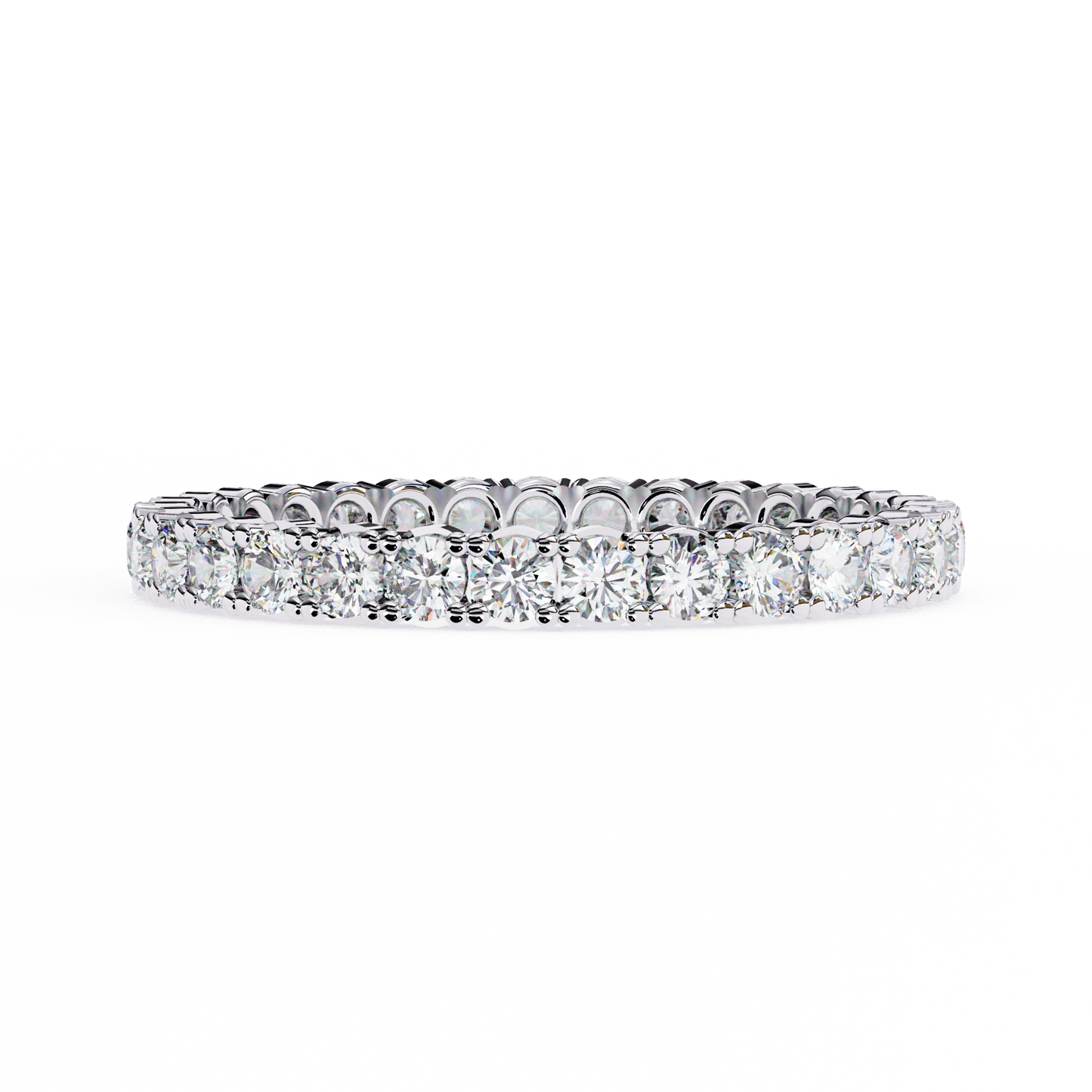 Constella Curve – Round Lab Diamond Open Wrap Band