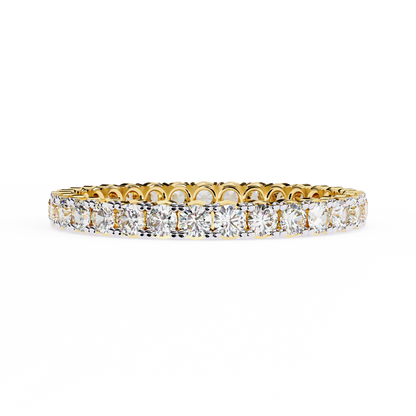 Constella Curve – Round Lab Diamond Open Wrap Band