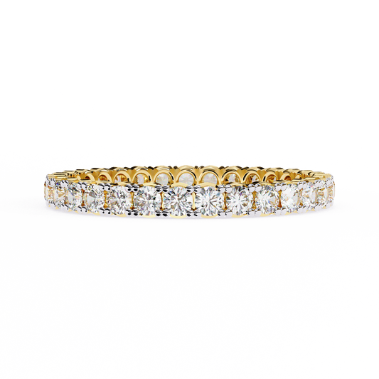 Constella Curve – Round Lab Diamond Open Wrap Band
