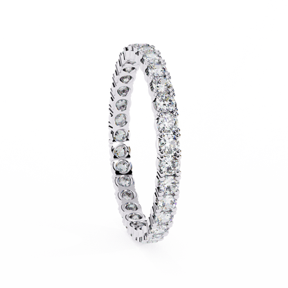 Constella Curve – Round Lab Diamond Open Wrap Band