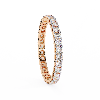 Constella Curve – Round Lab Diamond Open Wrap Band