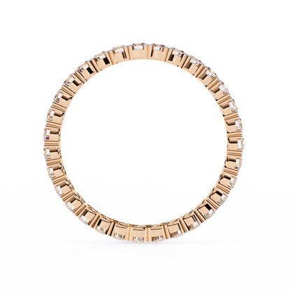Constella Curve – Round Lab Diamond Open Wrap Band