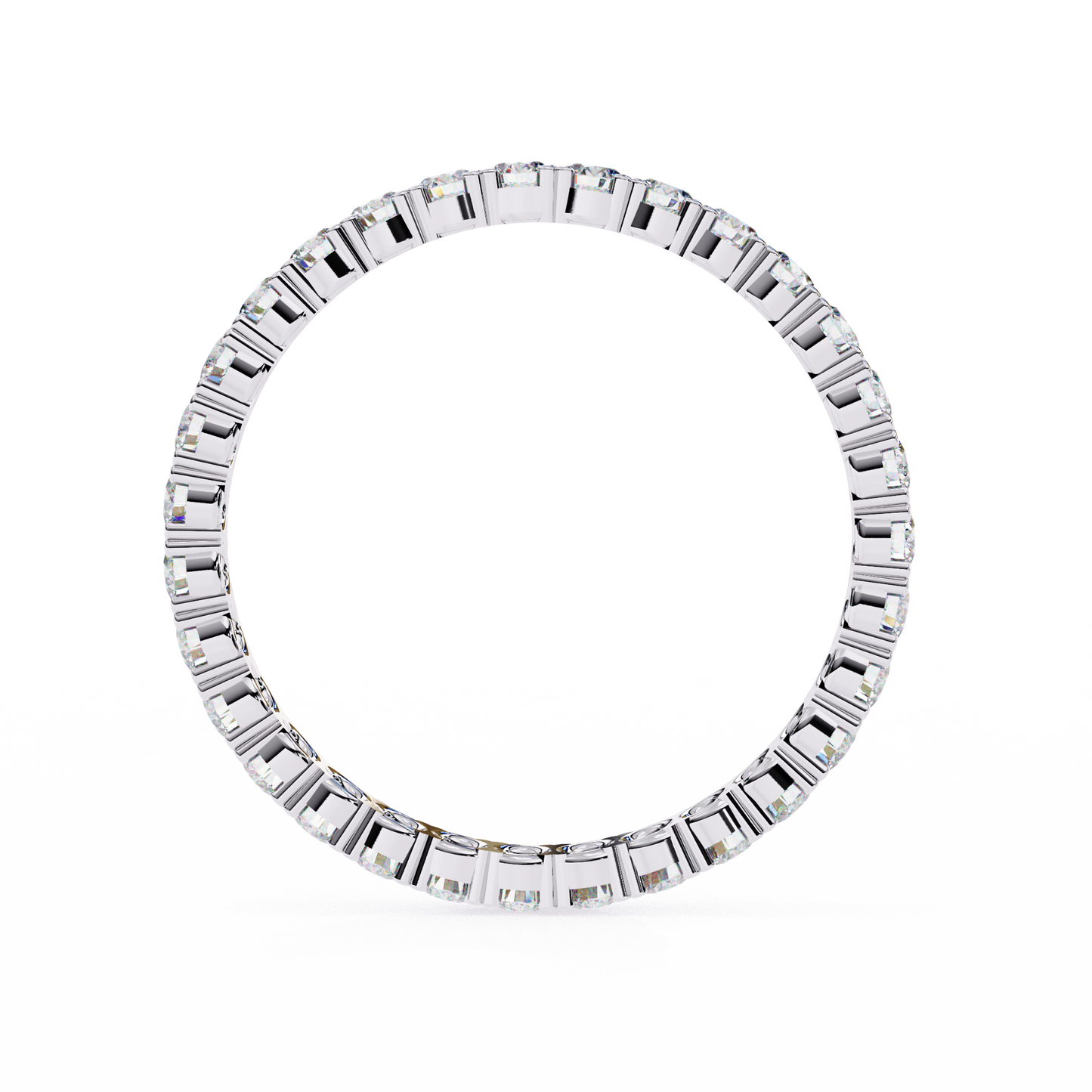 Constella Curve – Round Lab Diamond Open Wrap Band