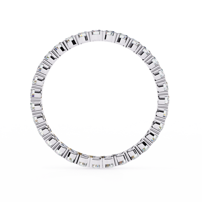 Constella Curve – Round Lab Diamond Open Wrap Band