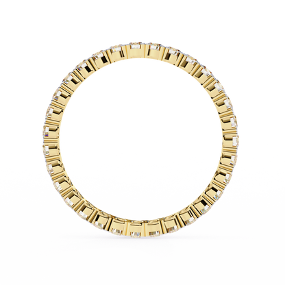 Constella Curve – Round Lab Diamond Open Wrap Band