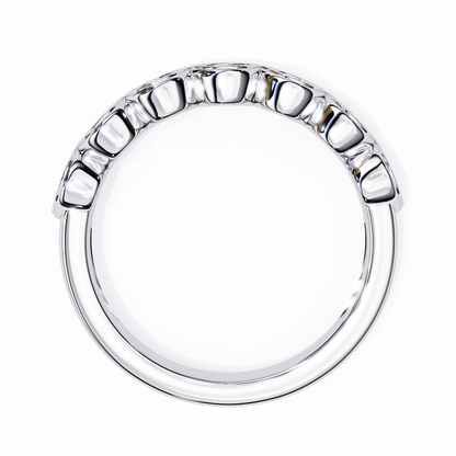 Sierra Arc – Round Diamond Petite Curved Band